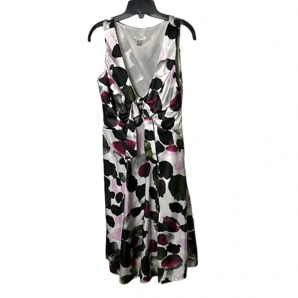 VTG Citrine,women halter dress 6. Made in Canada! Multicolor,ruching,bow,Flare - Picture 6 of 15